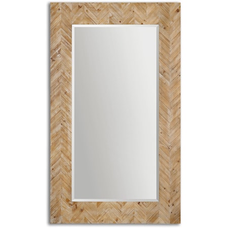 Demetria Oversized Wooden Mirror