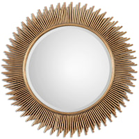 Marlo Round Gold Mirror