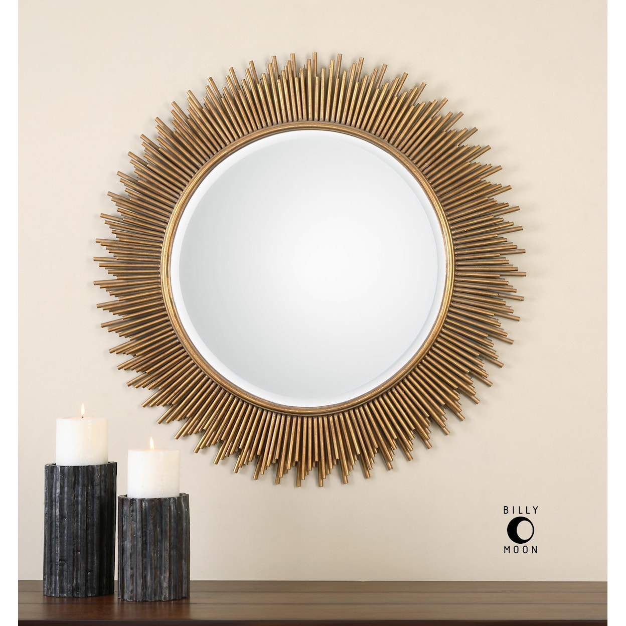 Uttermost Mirrors - Round Marlo Round Gold Mirror