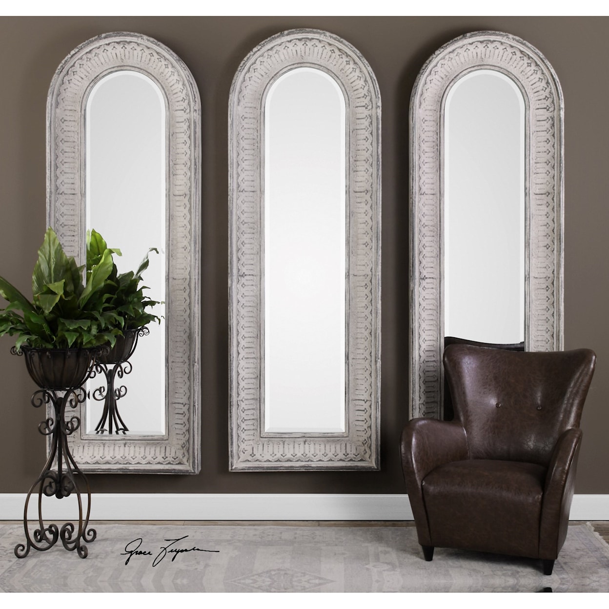 Uttermost Arched Mirrors Argenton