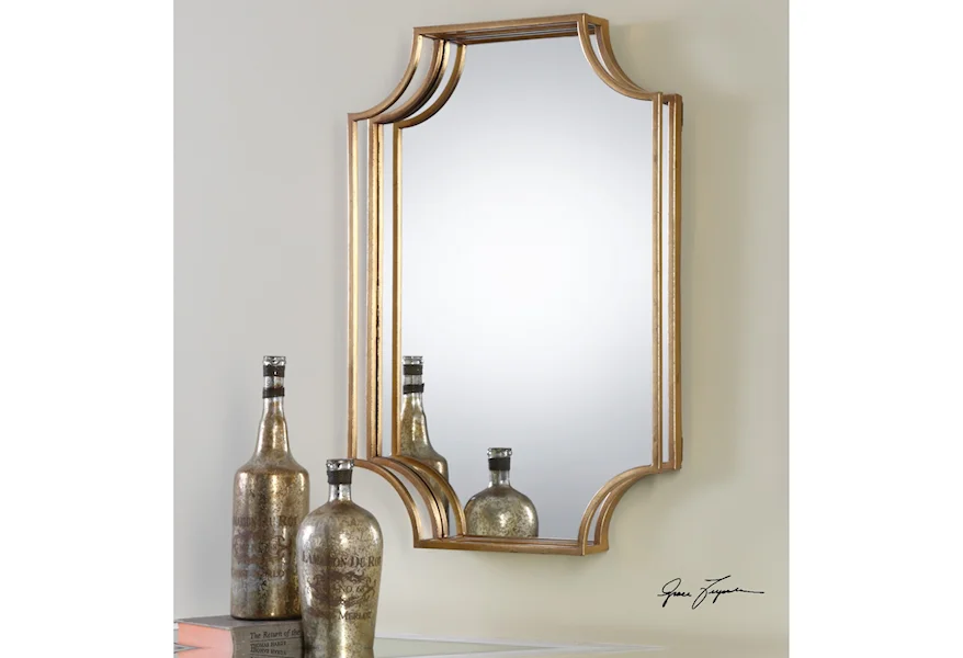 Uttermost Matty Contemporary MDF Wood Antiqued Square Mirrors