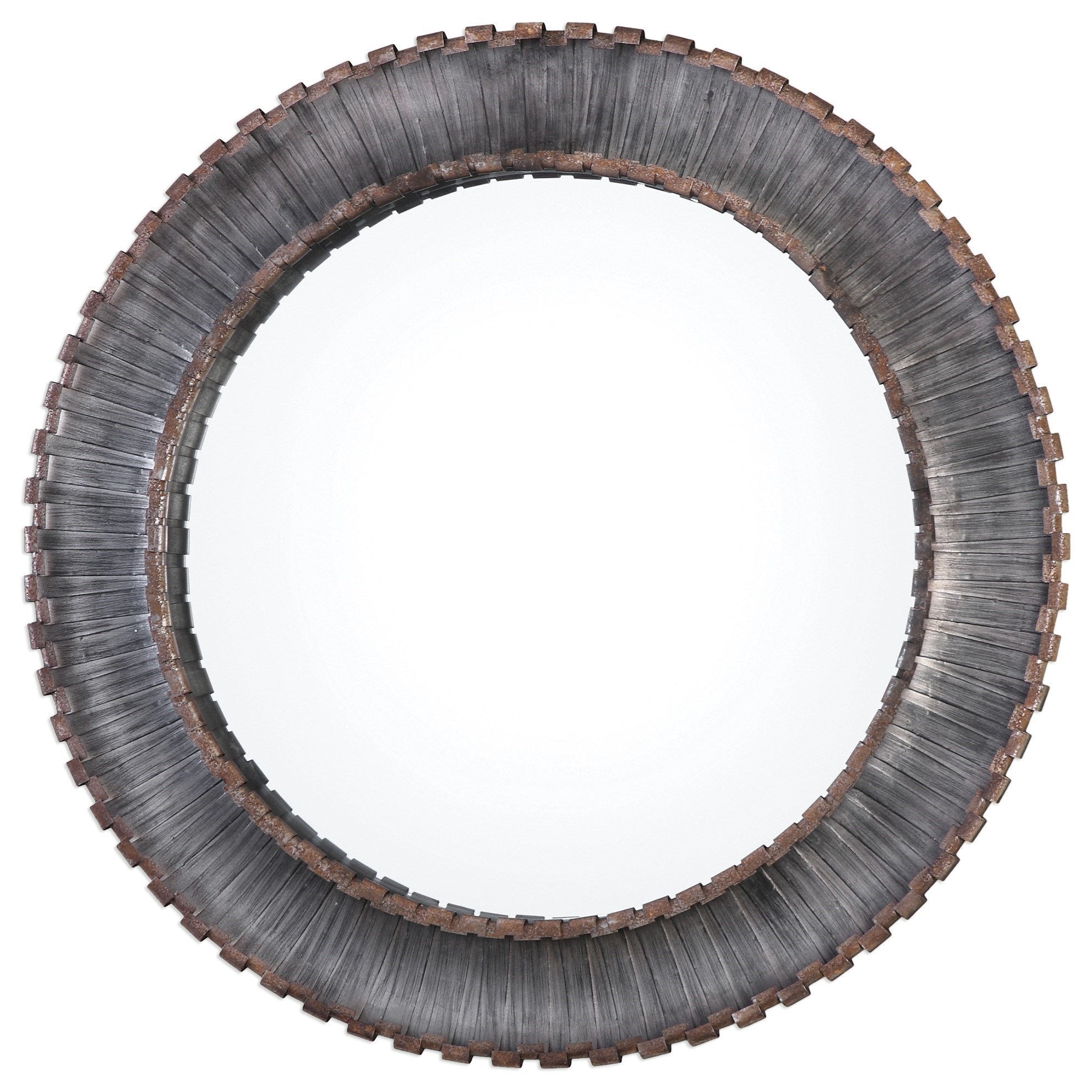 Tanaina Silver Round Mirror