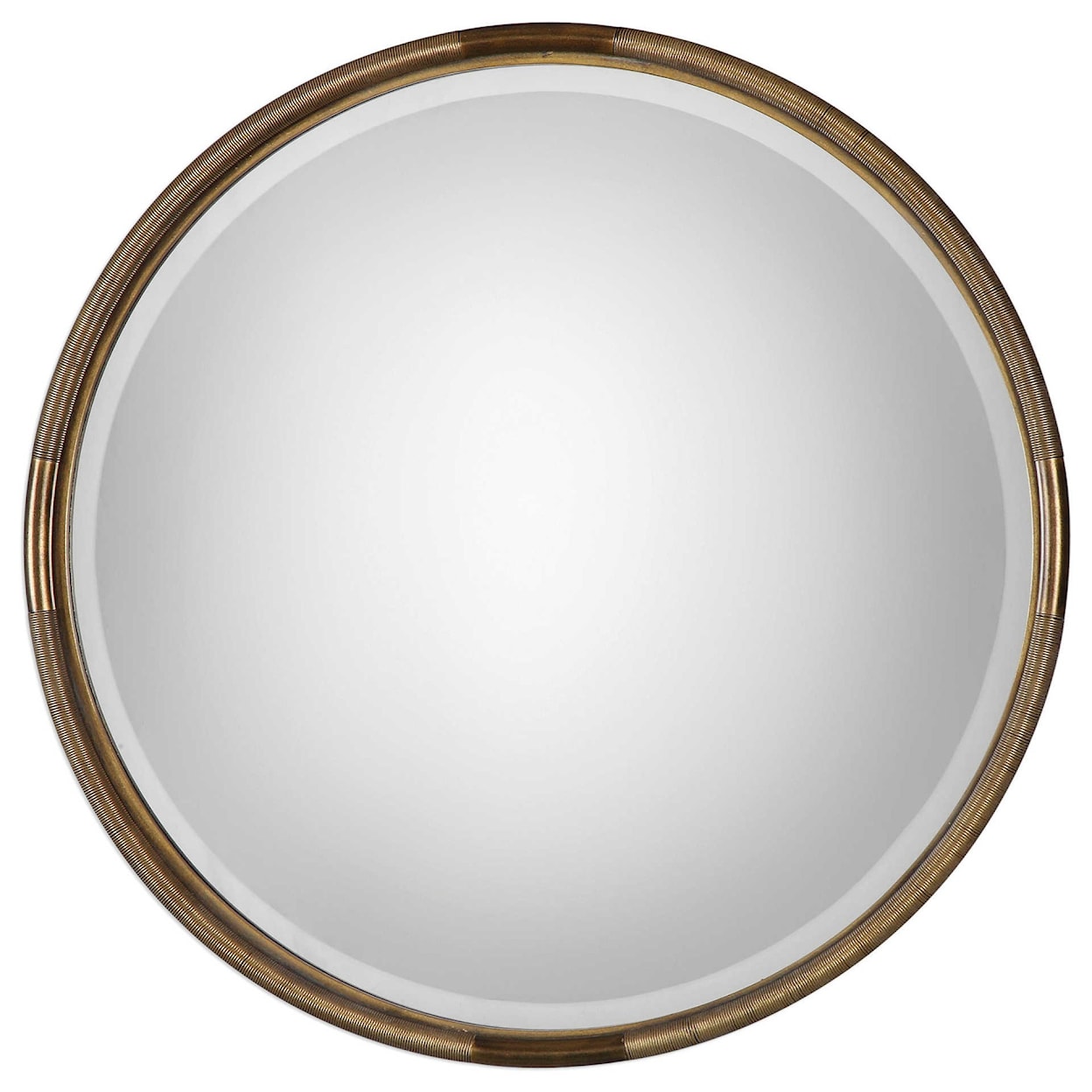 Uttermost Mirrors - Round Finnick Iron Coil Round Mirror