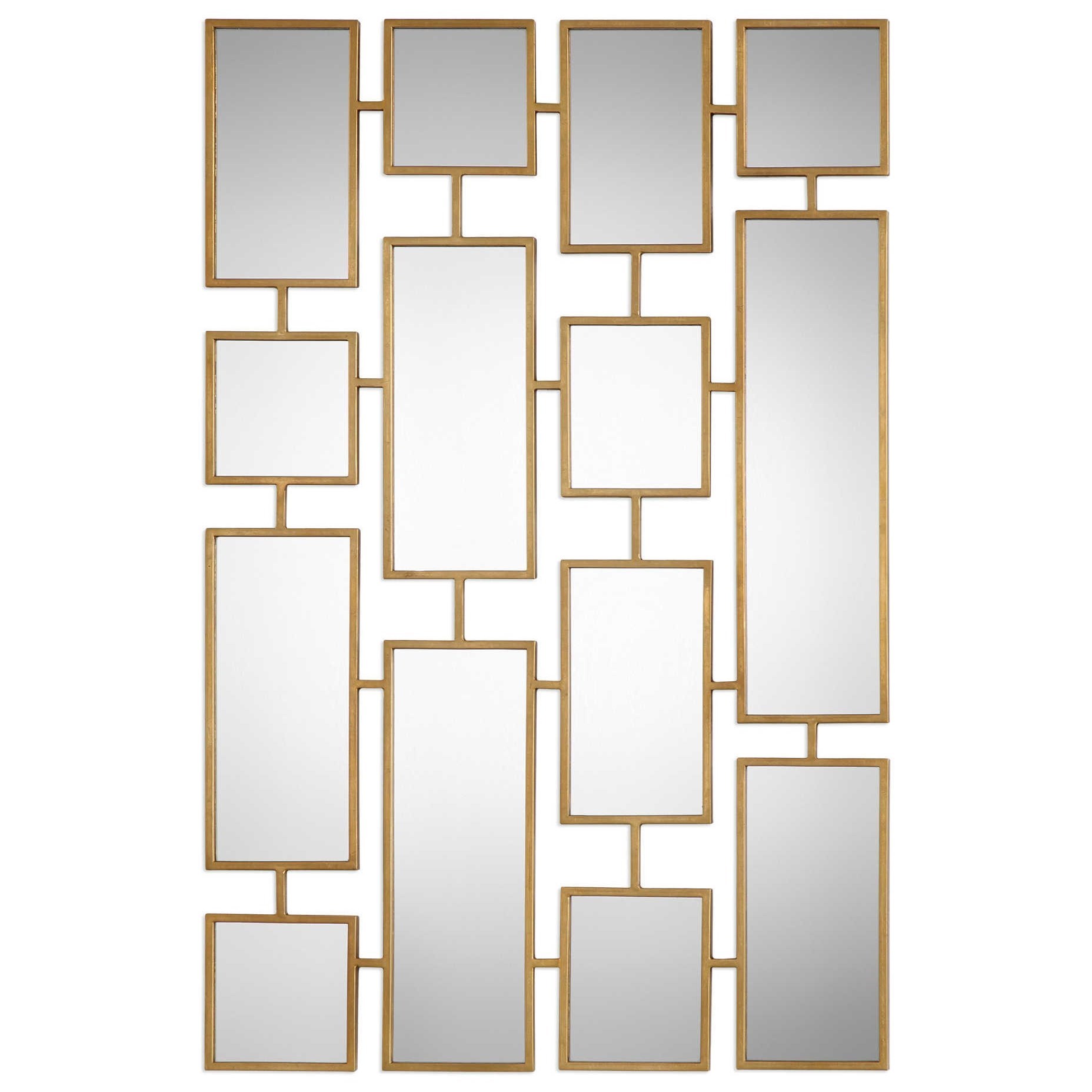 Kennon Forged Gold Rectangles Mirror