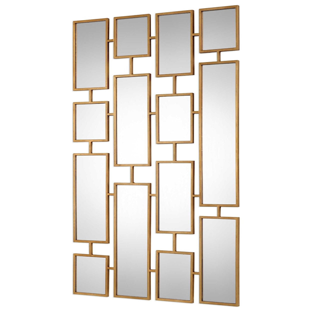 Uttermost Mirrors Kennon Forged Gold Rectangles Mirror