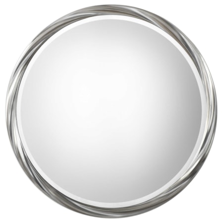 Orion Silver Round Mirror