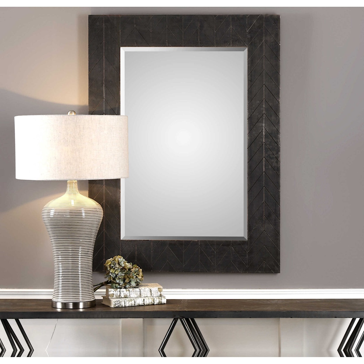 Uttermost Mirrors Caprione Oxidized Dark Copper Mirror