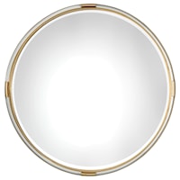 Mackai Round Gold Mirror