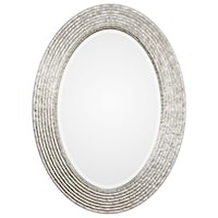 Conder Oval Silver Mirror