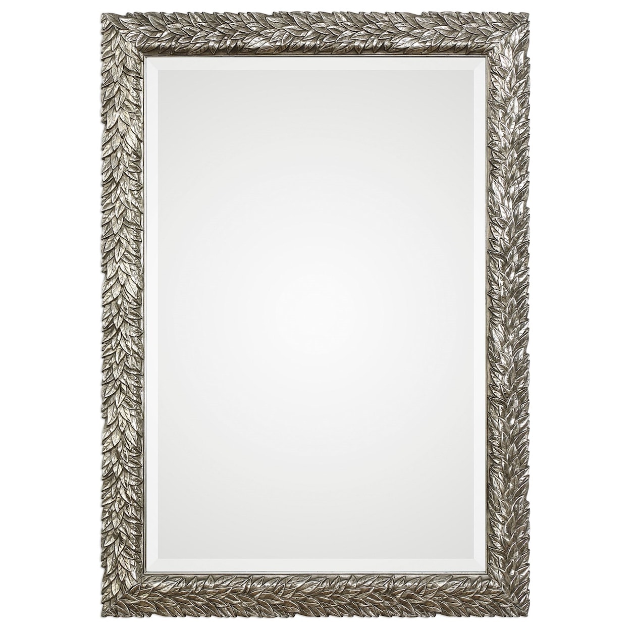 Uttermost Mirrors Evelina Silver Leaves Mirror