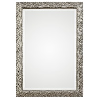 Evelina Silver Leaves Mirror