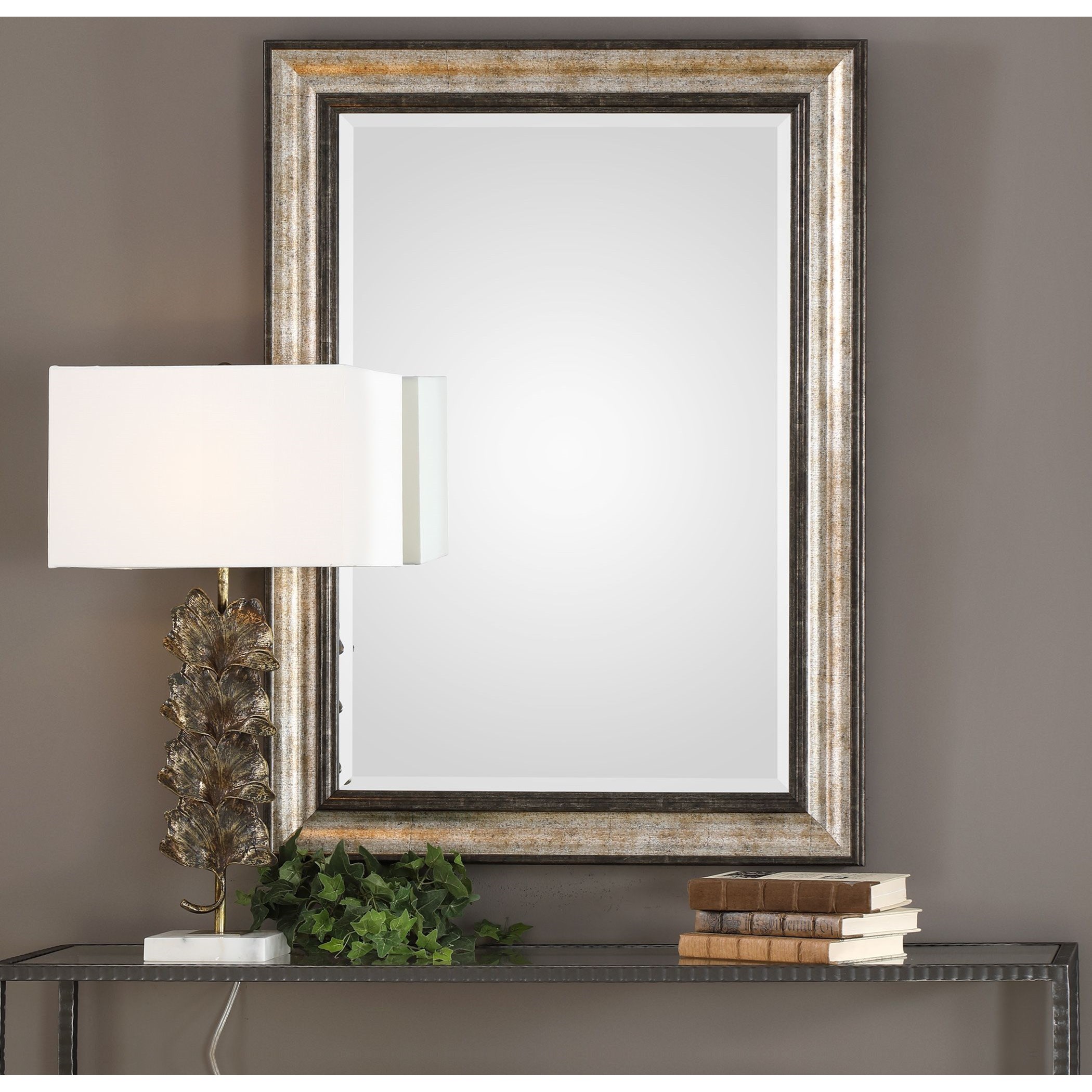 Shefford Antiqued Silver Mirror