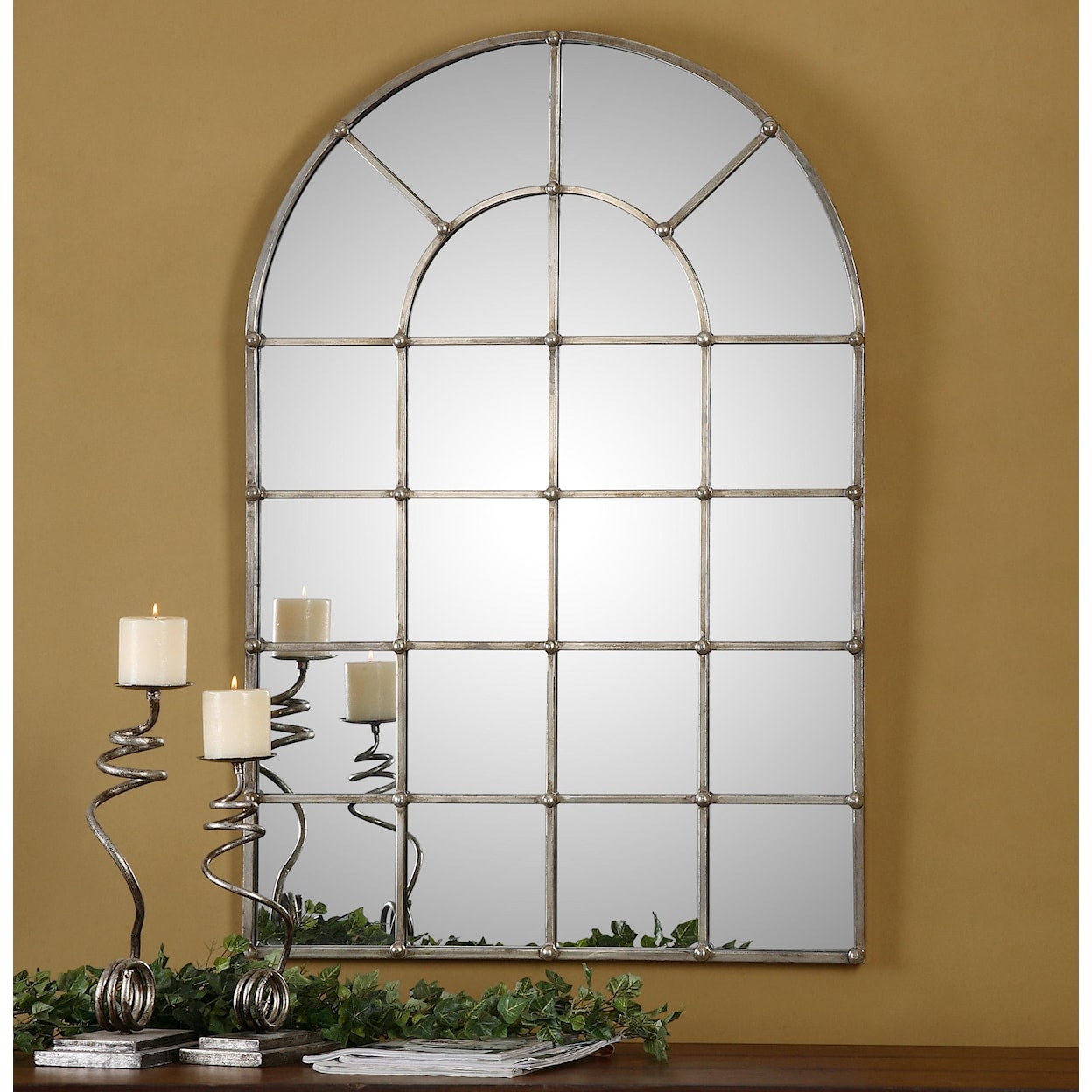 Uttermost Arched Mirrors Barwell Arch Window Mirror