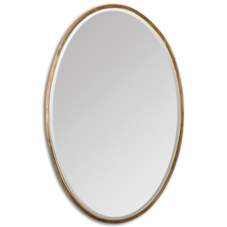 Herleva Gold Oval Mirror