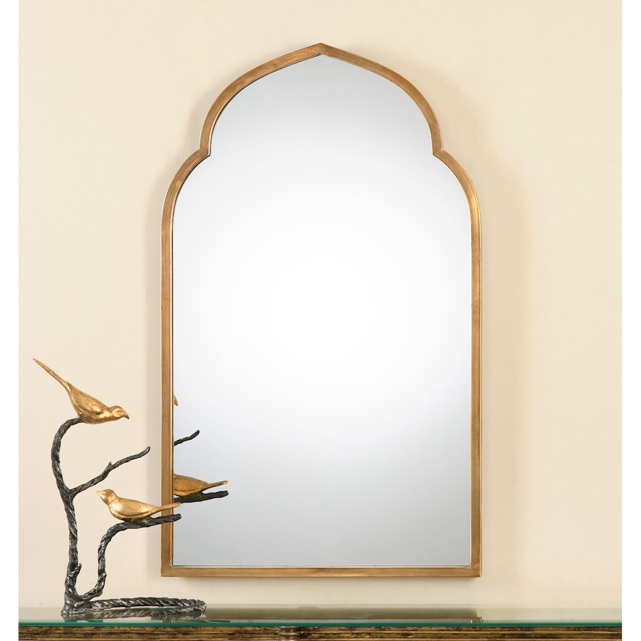 Uttermost Arched Mirror Kenitra Gold Arch Mirror