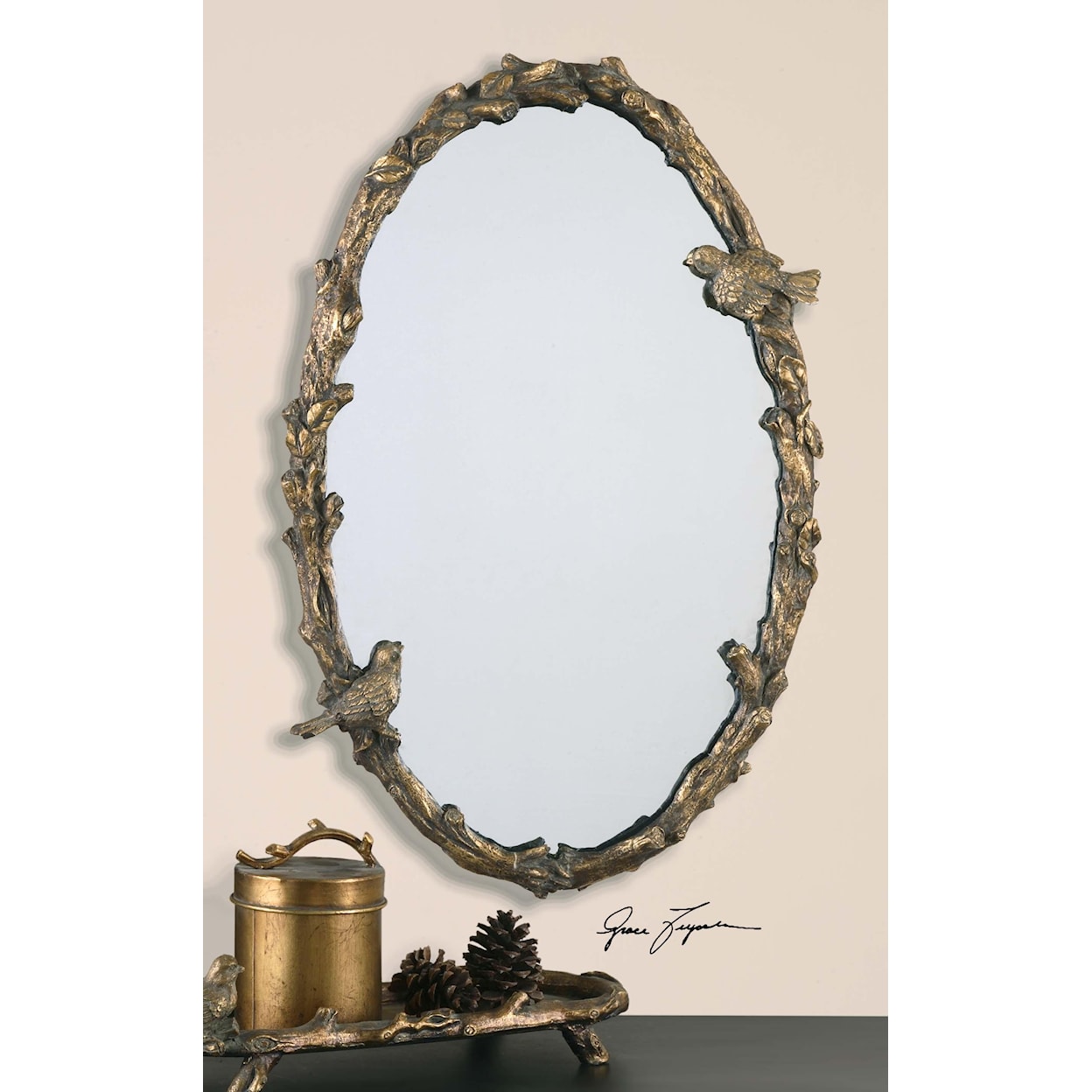 Uttermost Mirrors - Oval Paza Oval Mirror