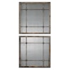 Uttermost Mirrors Saragano Square Mirrors Set of 2