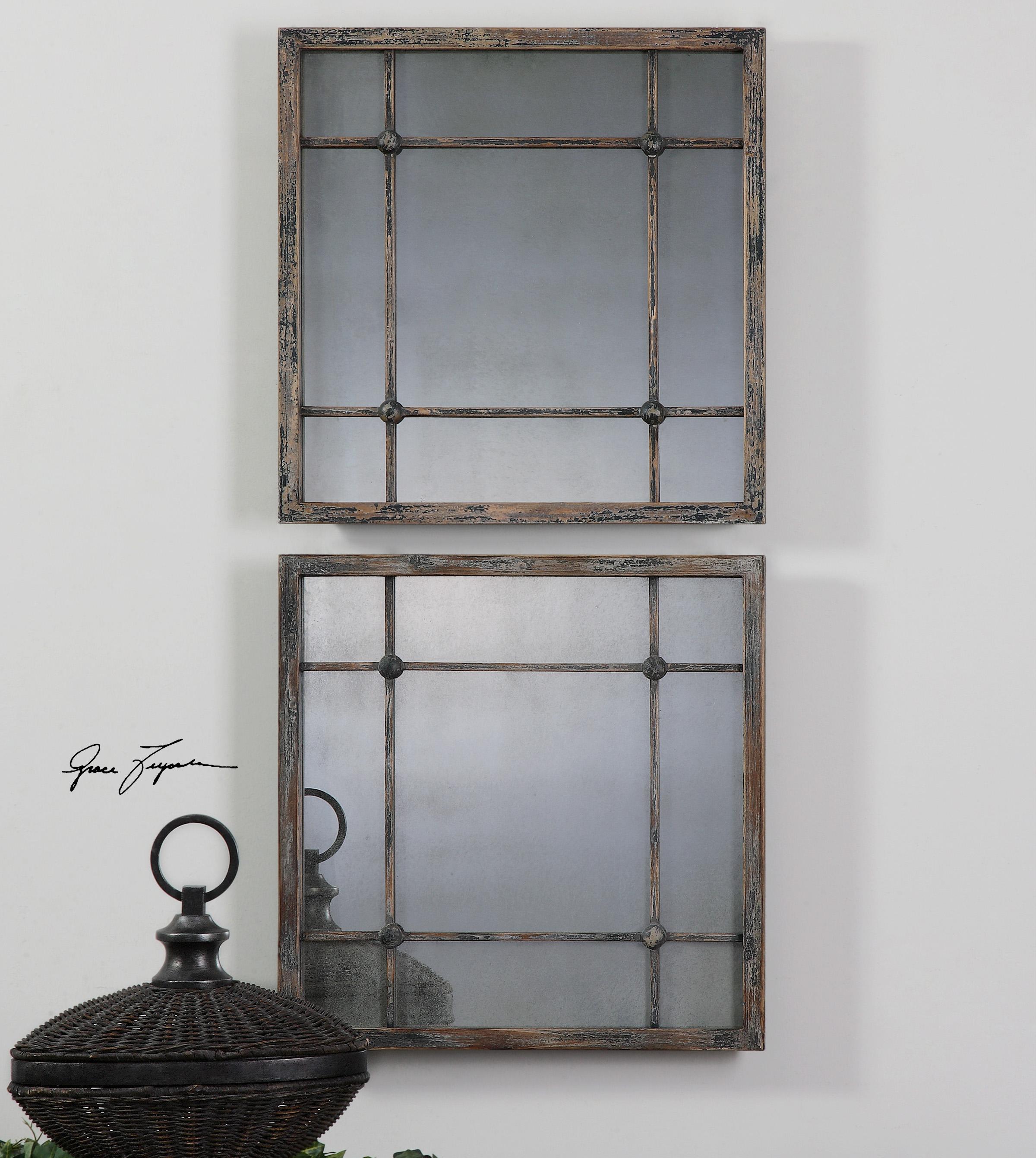 Saragano Square Mirrors Set of 2