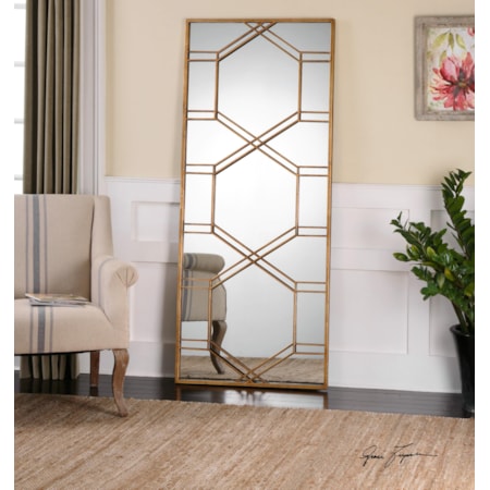 Kennis Gold Leaf Leaner Mirror