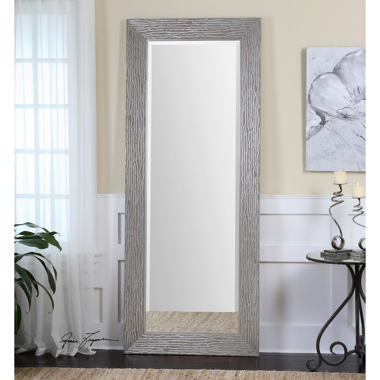 Uttermost Mirrors Amadeus Large Silver Mirror