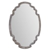 Uttermost Mirrors - Oval Ludovica Aged Wood Mirror