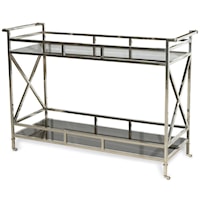 Victor Buffet with 2 Black Glass Shelves