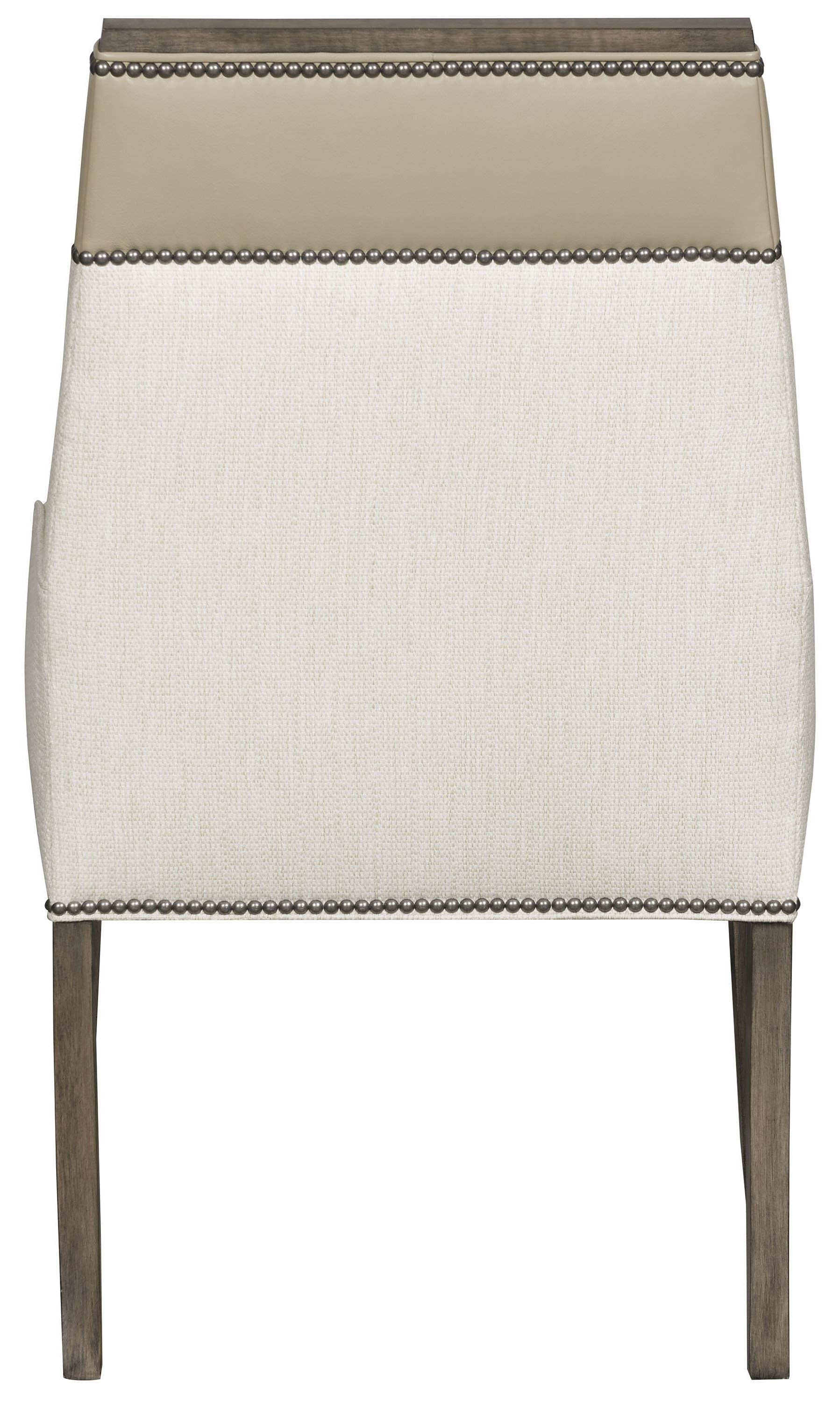 Vanguard Furniture Bradford 248179447 Arm Chair with Leather Trim