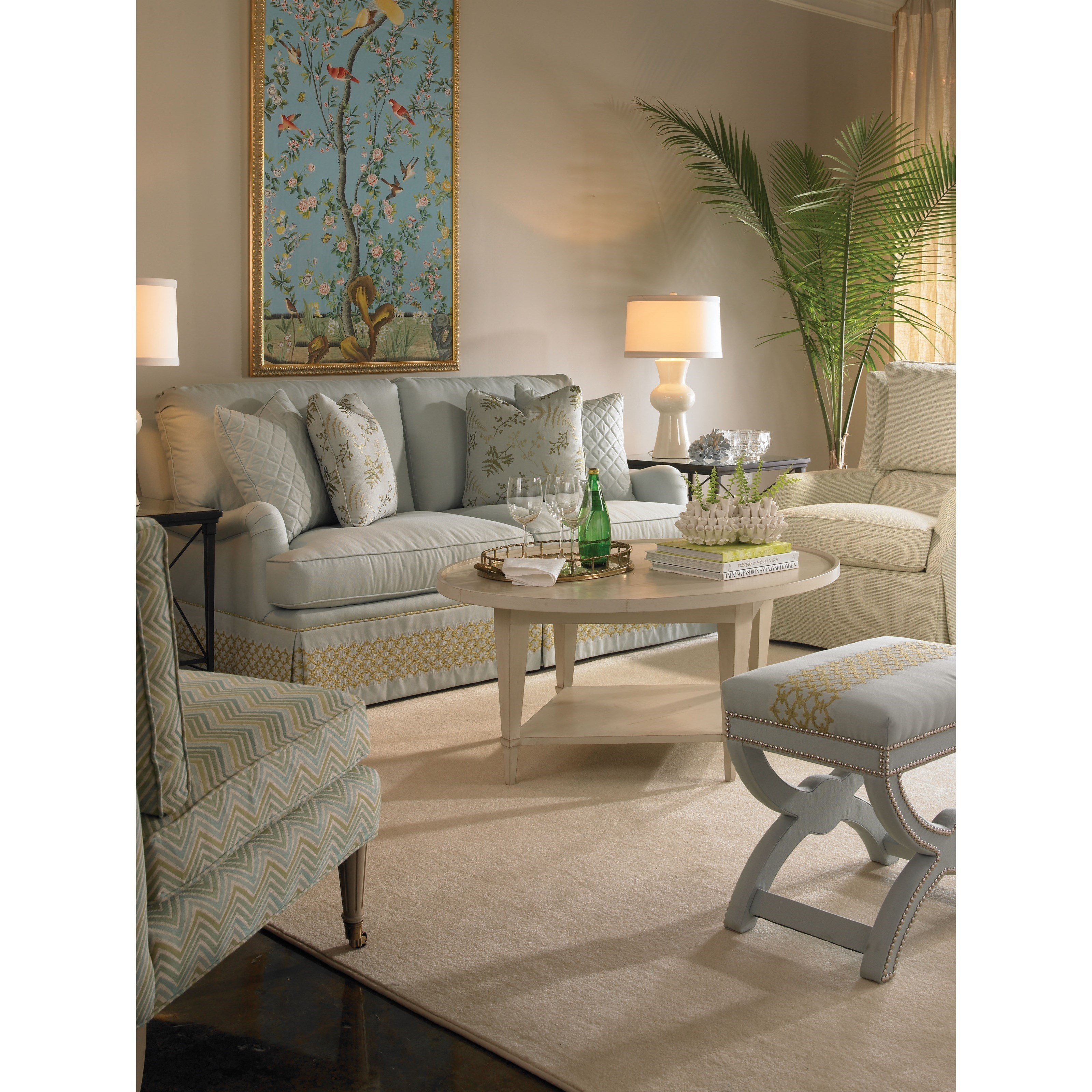 Vanguard Furniture Compendium 8320CCD Ares Cocktail Table with Shelf