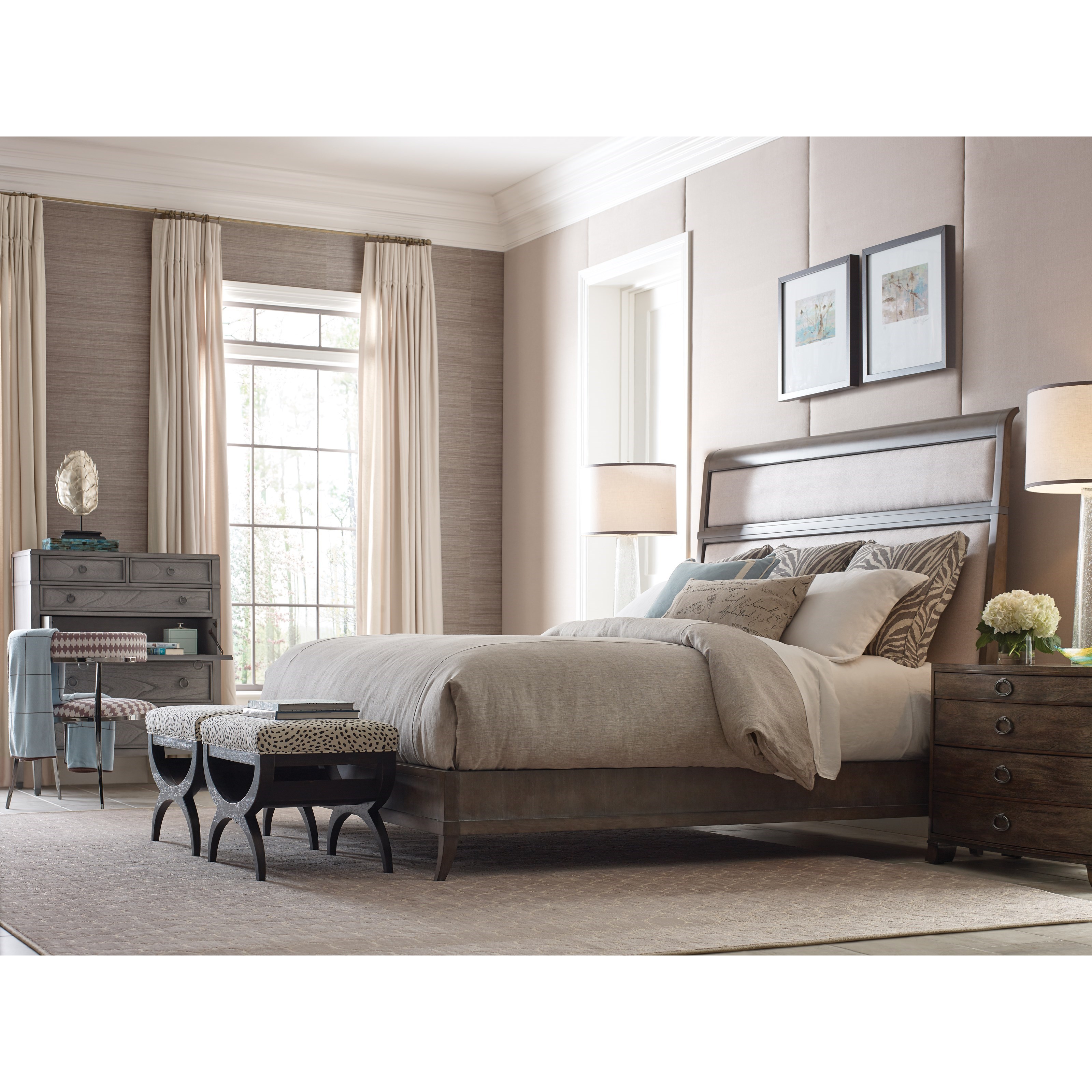 Vanguard Furniture Compendium V1737KHF Arista King Bed with Reversible