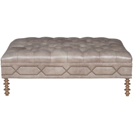 Customizable Rectangular Tufted Cocktail Ottoman