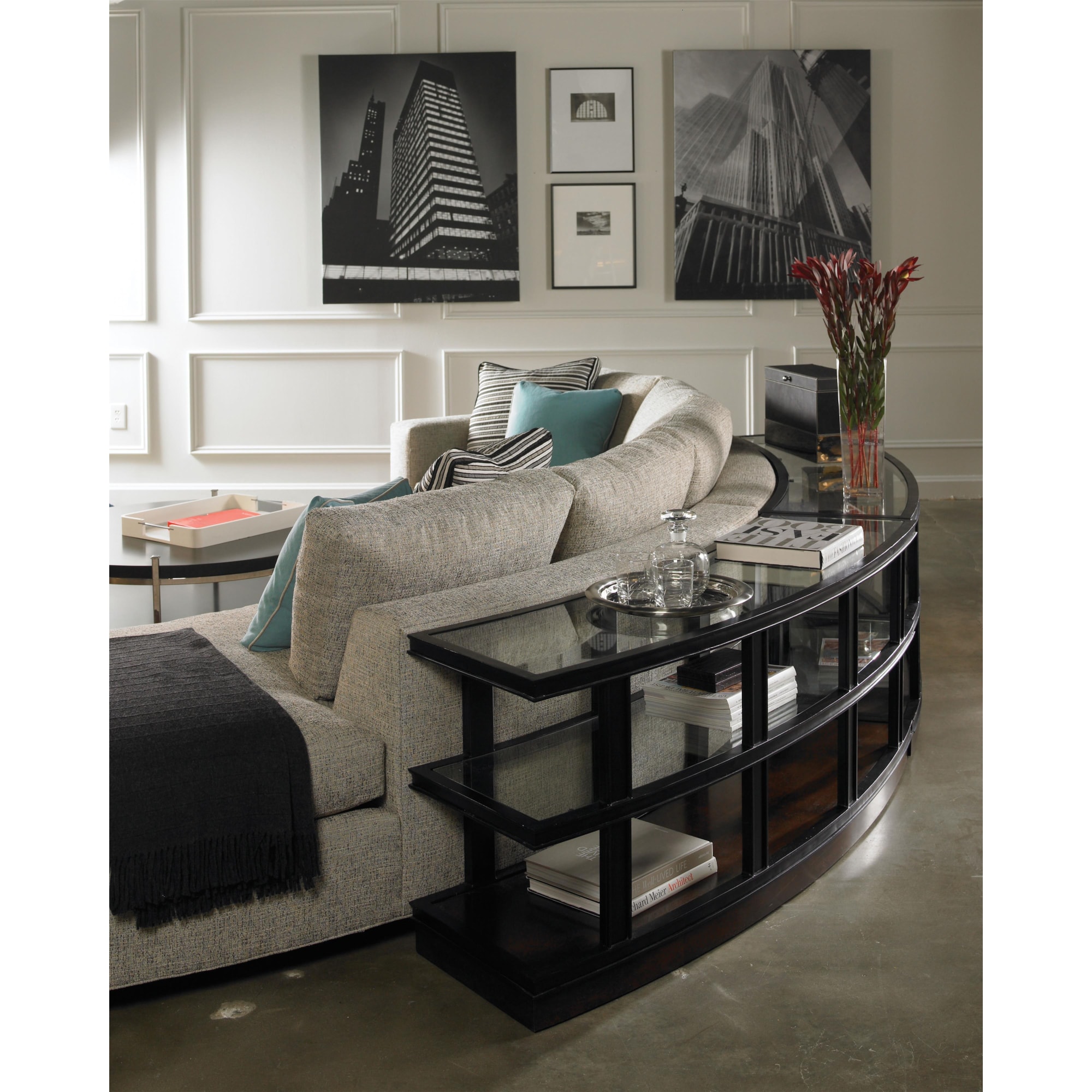 Vanguard Furniture Michael Weiss W180-LAJ+W180-RG Curved One Arm ...