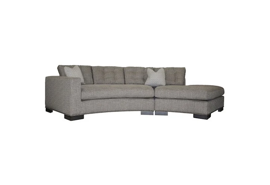Michael Weiss Transitional Loveseat with Chaise by Vanguard Furniture at Belfort Furniture