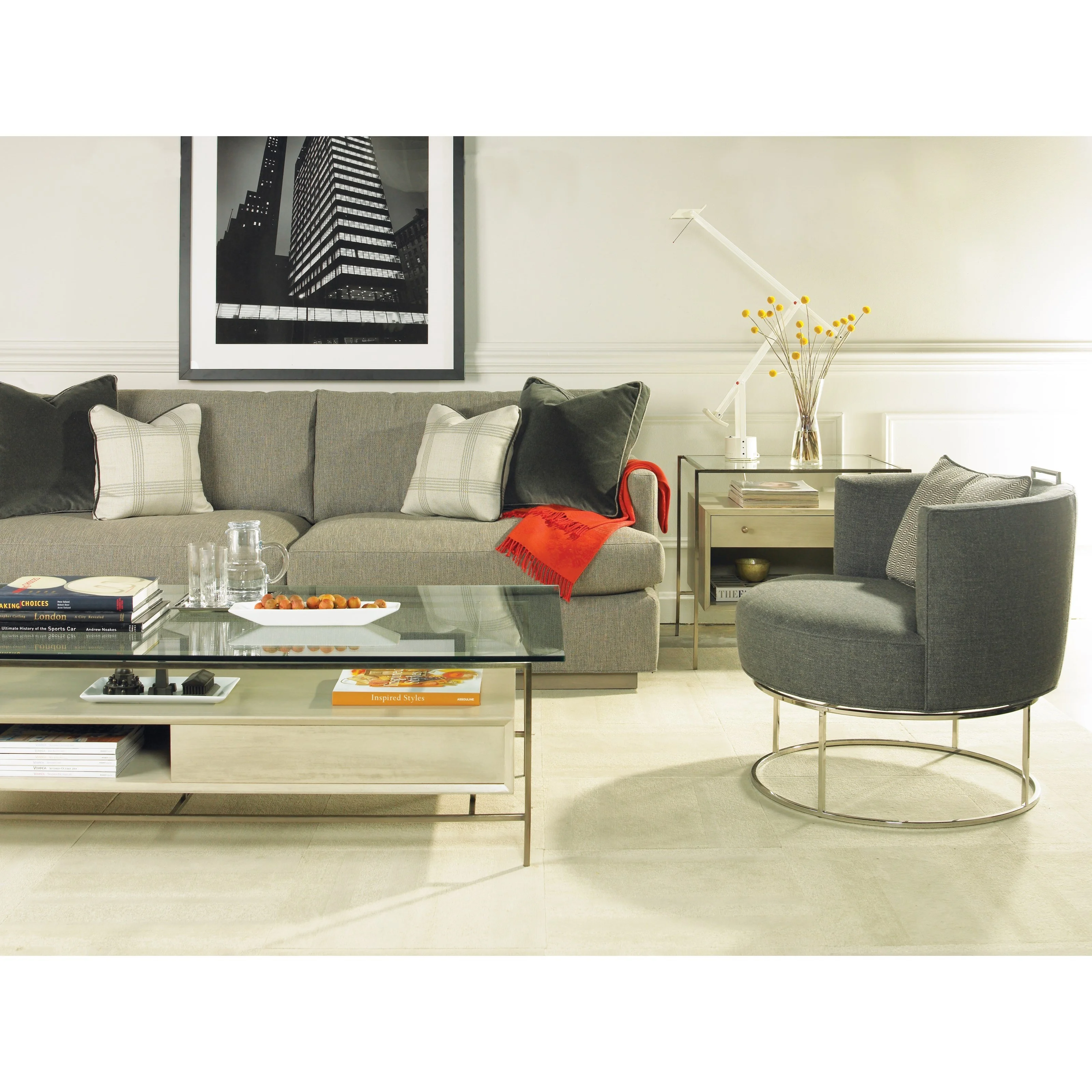 Vanguard Furniture Michael Weiss W199-SW Roxy Swivel Chair with Metal ...