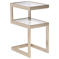 Faraday Side Table with Glass Shelves