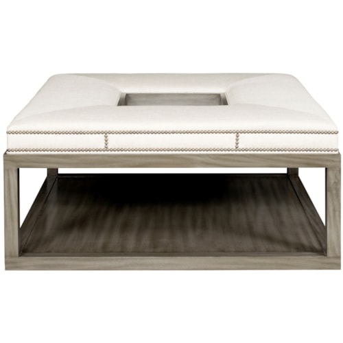 Wayland Square Wood Ottoman