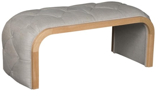 Bish Bash Transitional Tufted Upholstered Bench