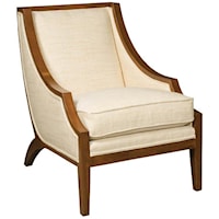 Pompey Transitional Exposed Wood Chair