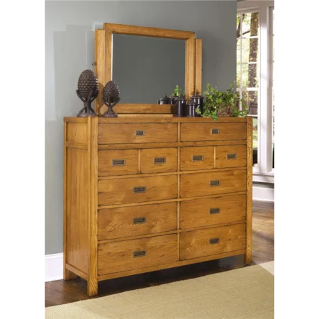 (10) Drawer Meg & Alex Chest w/ Tilt Mirror