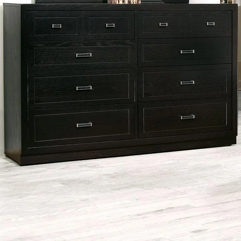 how long is a triple dresser Amish Chelsea 10-Drawer Triple Dresser