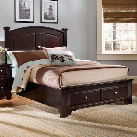 King Panel Storage Bed