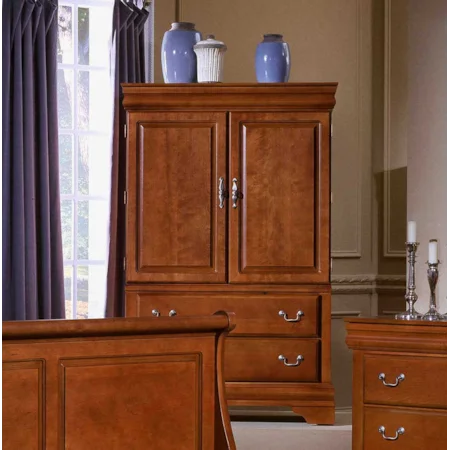 Traditional Armoire and Entertainment Center