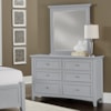 Vaughan-Bassett Bunkhouse Double Dresser & Small Landscape Mirror