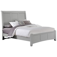King Sleigh Bed with Low Profile Footboard