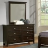 Vaughan-Bassett Bunkhouse Double Dresser & Small Landscape Mirror