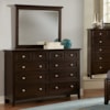 Carolina Bedroom Bonanza Triple Dresser & Landscape Mirror