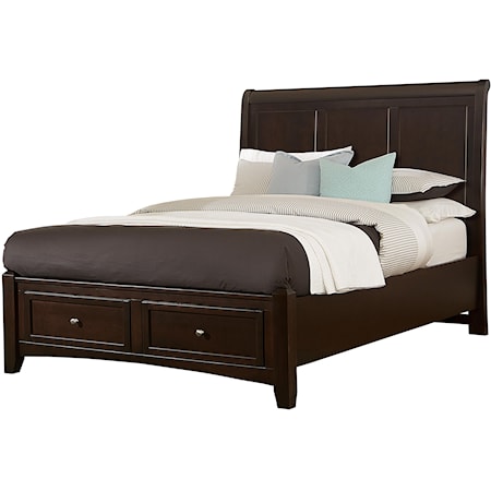 Queen Sleigh Storage Bed