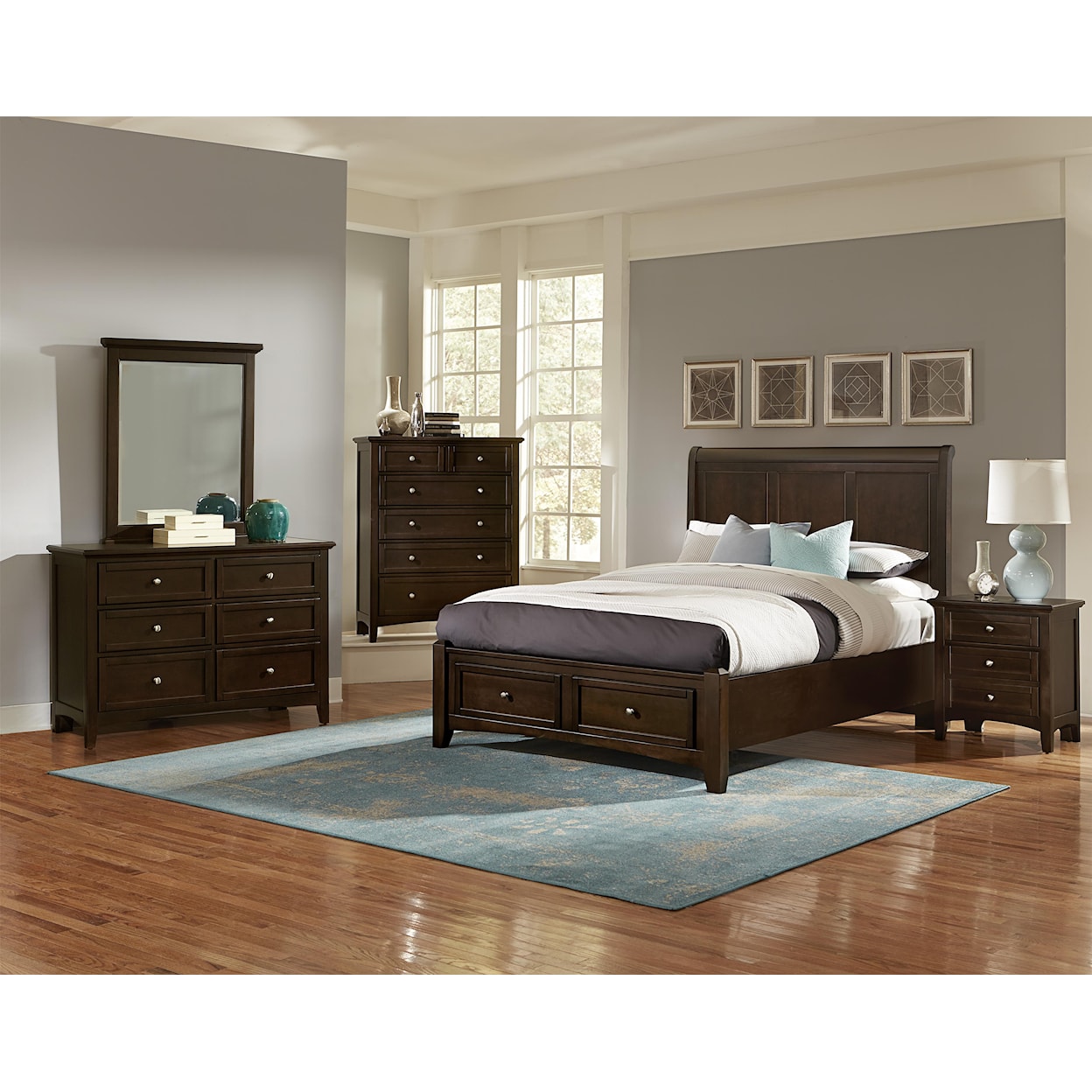 Vaughan Bassett Vaughan Bassett Full Sleigh Storage Bed