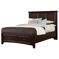 Full Mansion Storage Bed with 2 Drawers