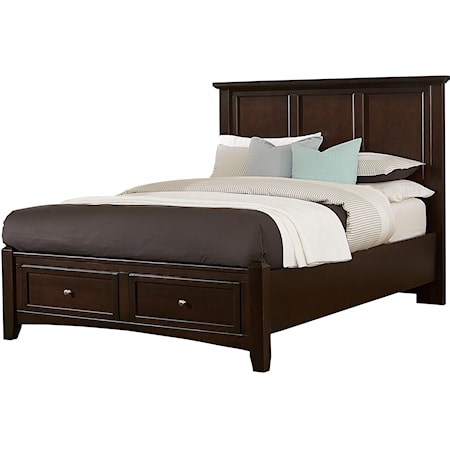 Queen Mansion Storage Bed with 2 Drawers