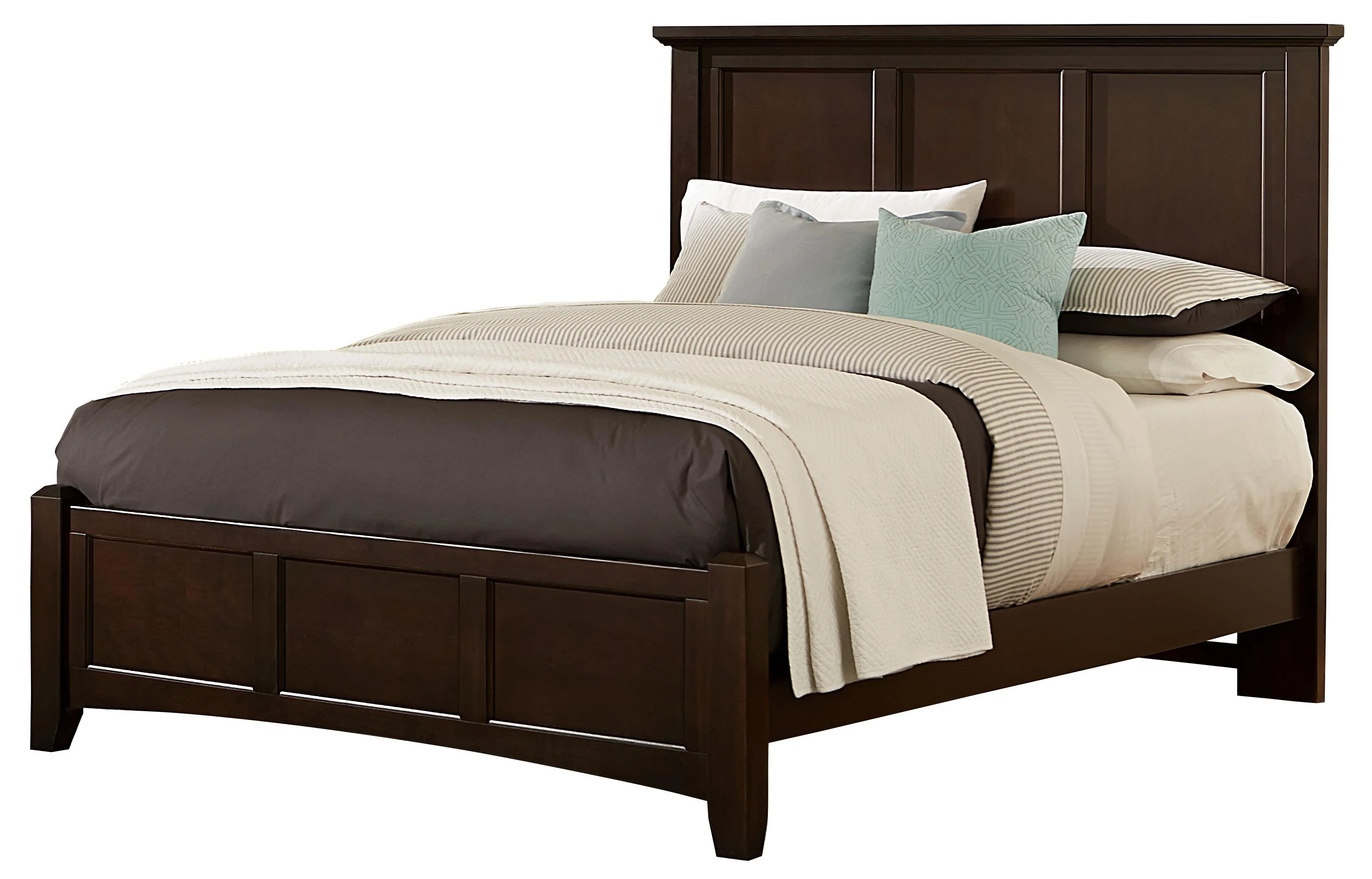 Vaughan Bassett Bonanza VBFBB27/QKIT Queen Mansion Bed with Low Profile
